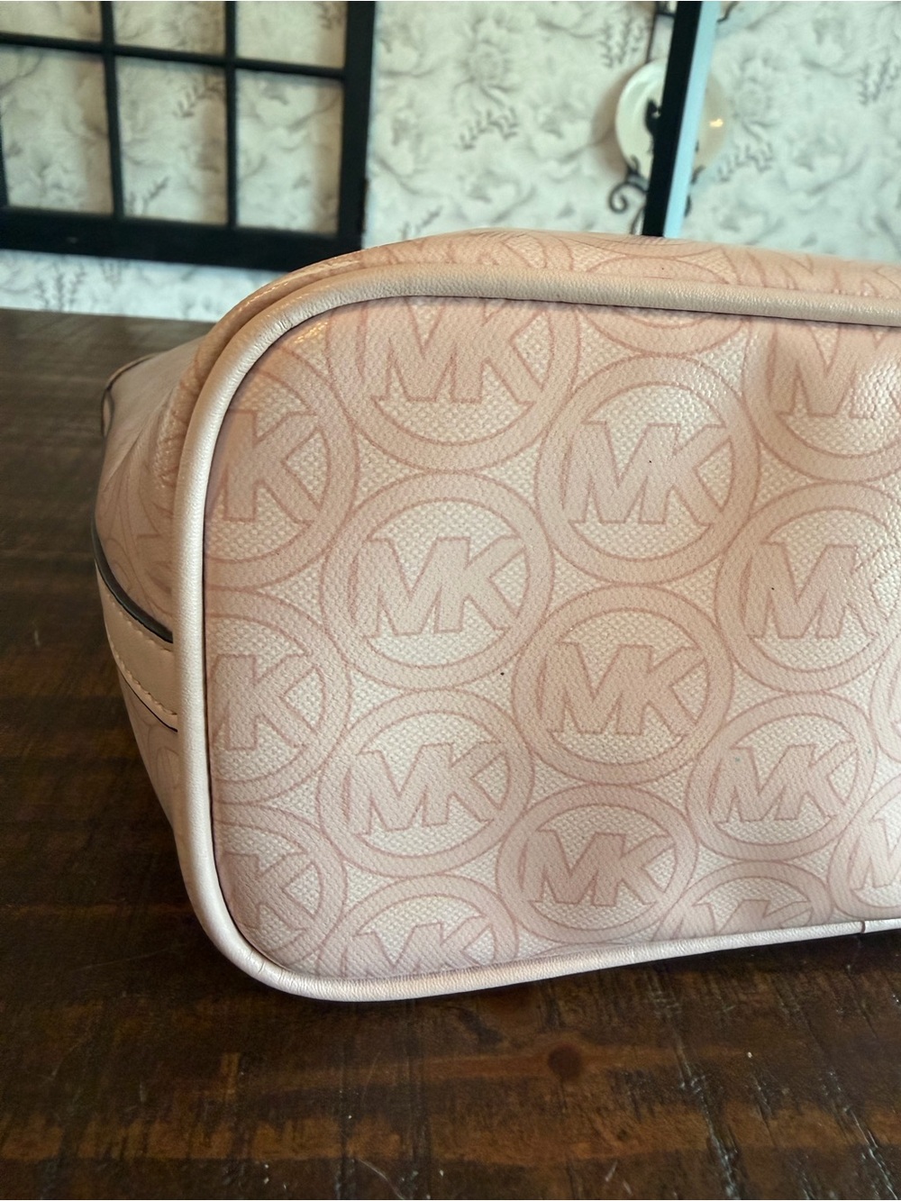 Michael Kors Pale Pink Signature Tote EUC. No call outs. - Picture 9 of 10